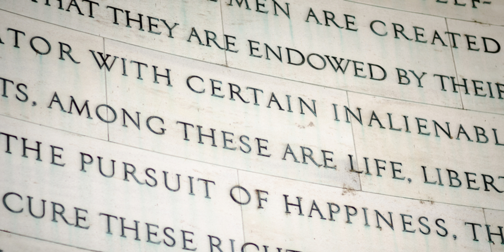 Jefferson Memorial DoI closeup - Anchoring Truths Jefferson Memorial DoI closeup