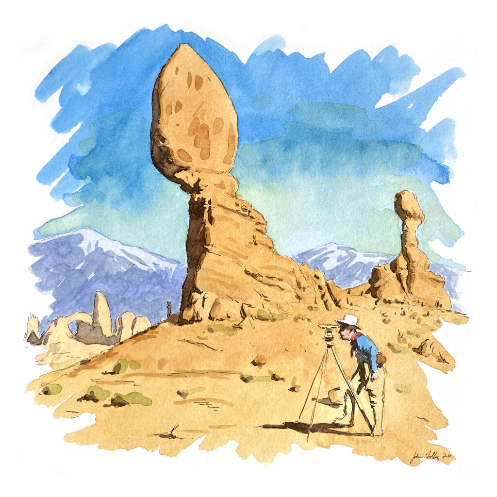 P7 Watercolor Surveyors and Red Rocks - Anchoring Truths P7 Watercolor Surveyors and Red Rocks
